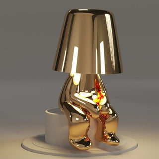 Lampe à poser petit bonhomme édition dorée