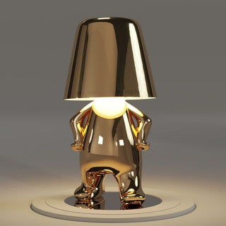 Lampe à poser petit bonhomme édition dorée