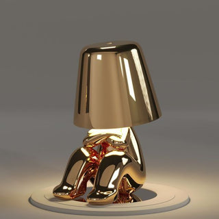 Lampe à poser petit bonhomme édition dorée