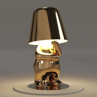 Lampe à poser petit bonhomme édition dorée