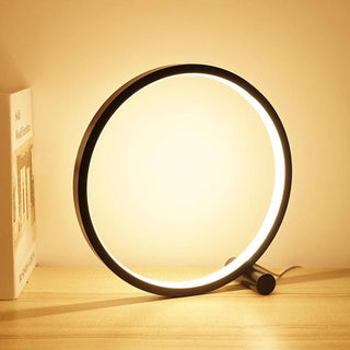 Lampe de chevet LED circulaire aluminium