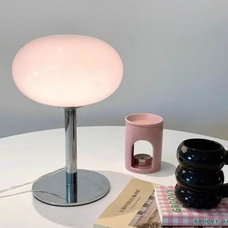 Lampe de chevet post-moderne et minimaliste en verre