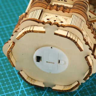 Lampe à poser bois vintage à construire