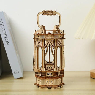 Lampe à poser bois vintage à construire