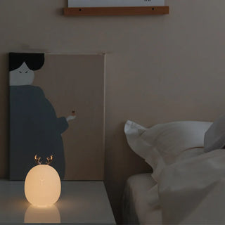 Lampe à poser enfant LED avec cornes de cerf