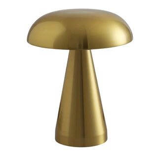 Lampe à poser sans fil LED style champignon doré