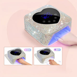 Lampe uv ongles à LED sans fil avec strass