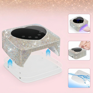 Lampe uv ongles à LED sans fil avec strass