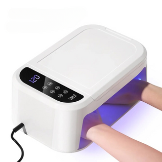 Lampe uv ongles à LED avec coussin et table de stockage