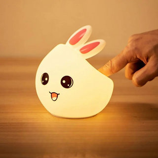 Veilleuse à poser en forme de lapin à LED