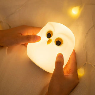 Veilleuse à poser hiboux minimaliste pour enfant